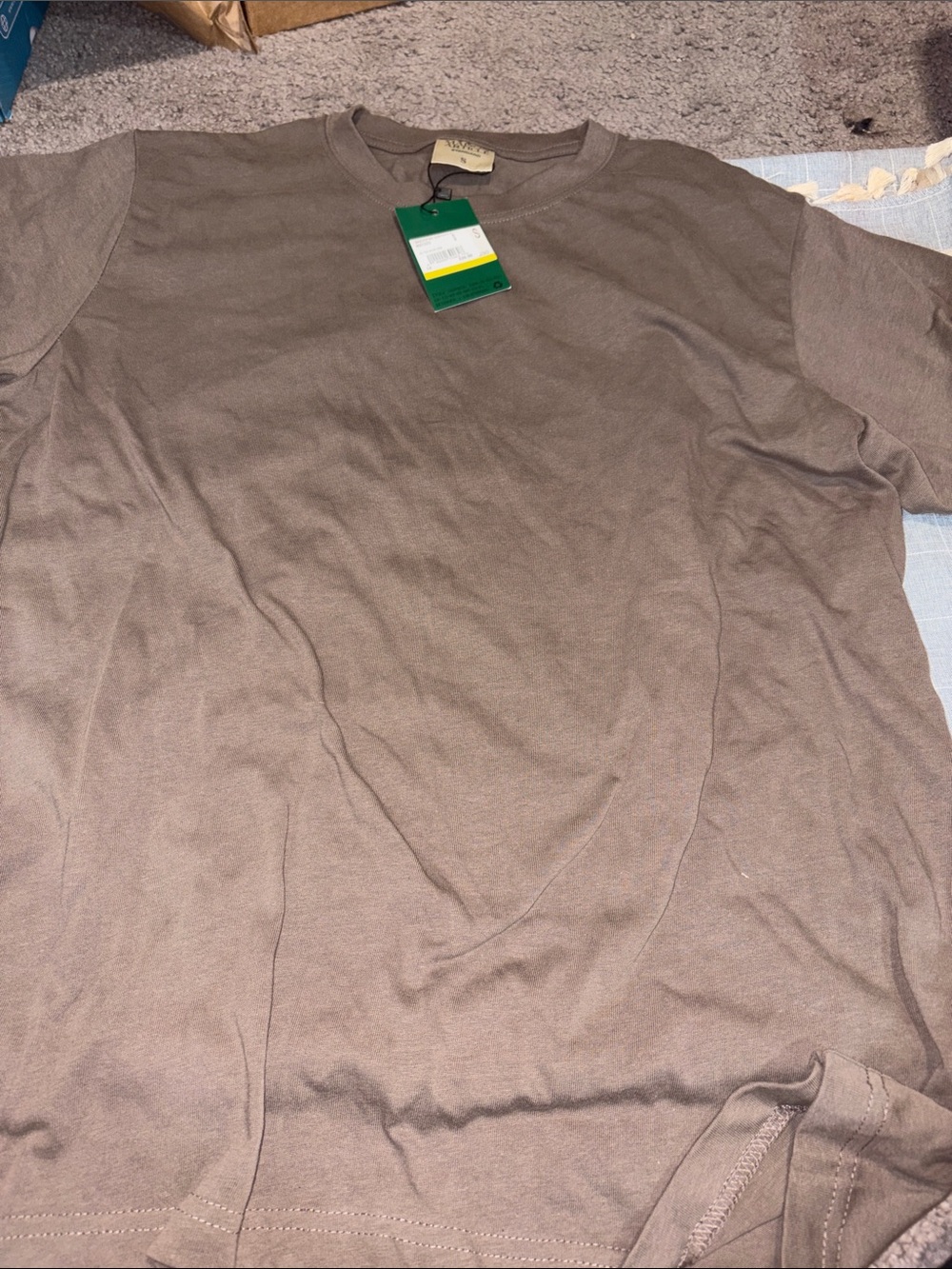 Men's Crew Neck T-Shirt in Taupe